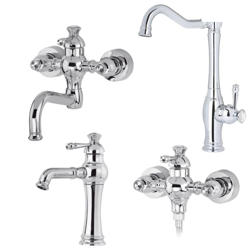 ست شیرآلات کسری مدل شهیاد مجموعه 4 عددی ست شیرآلات کسری مدل شهیاد مجموعه 4 عددی