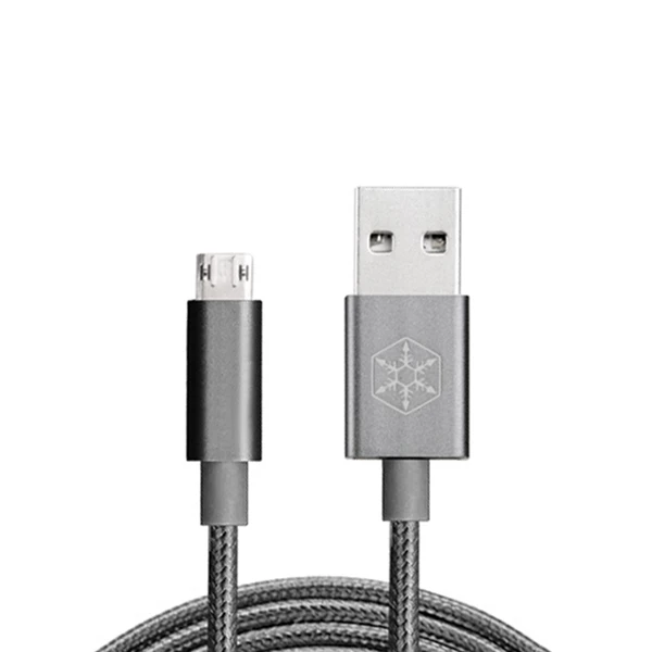 کابل Micro USB سیلور استون مدل CPU01 طول 0.5 متر-خاکستری کابل Micro USB سیلور استون مدل CPU01 طول 0.5 متر-خاکستری