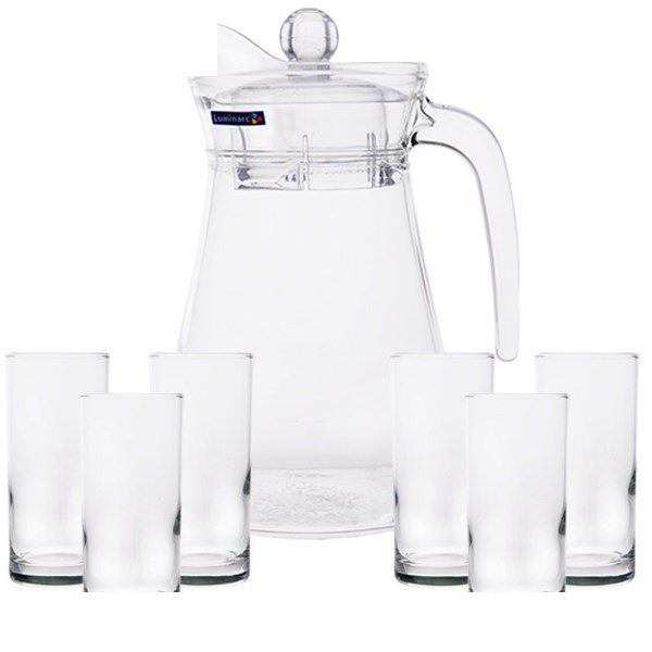 ست پارچ و لیوان 7 پارچه لومینارک مدل Arc Amsterdam کد C7087