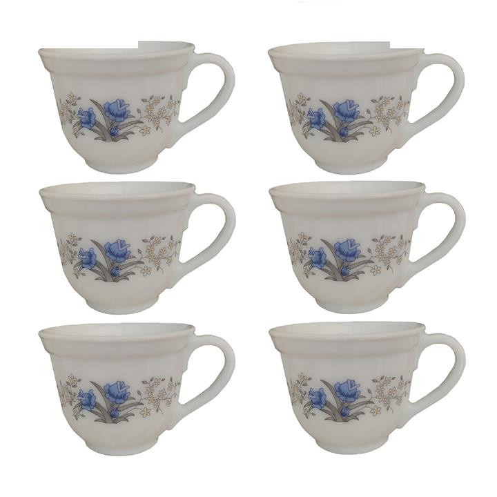 فنجان پارس اپال مدل رمانتیک بسته 6 عددی