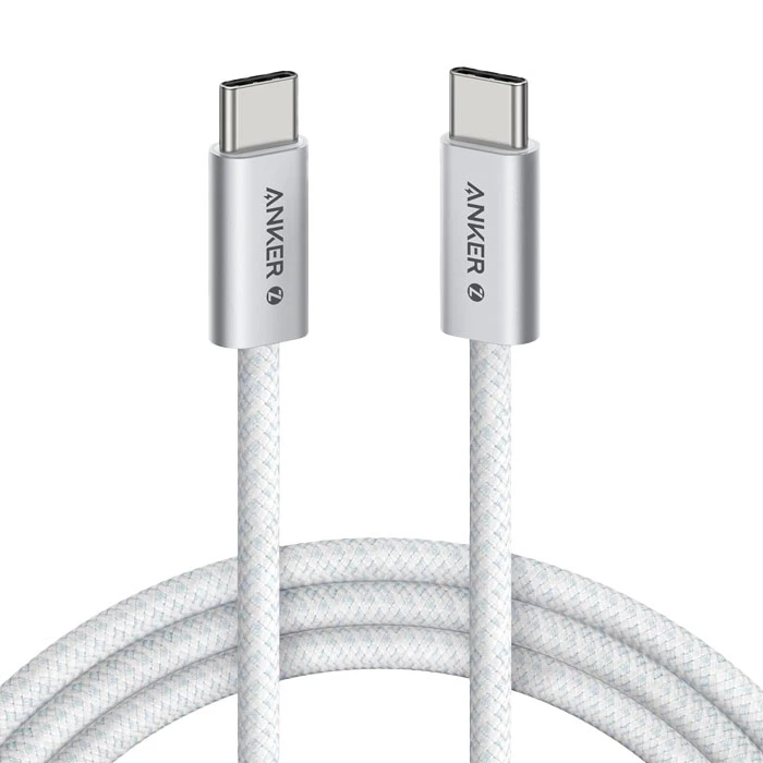 کابل دو سر تایپ سی انکر مدل Zolo A8060 طول 1.8 متر توان 240 وات-سفید کابل دو سر تایپ سی انکر مدل Zolo A8060 طول 1.8 متر توان 240 وات-سفید