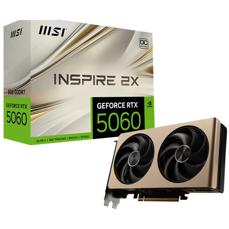 کارت گرافیک ام اس آی مدل RTX 5060 8G INSPIRE 2X OC کارت گرافیک ام اس آی مدل RTX 5060 8G INSPIRE 2X OC