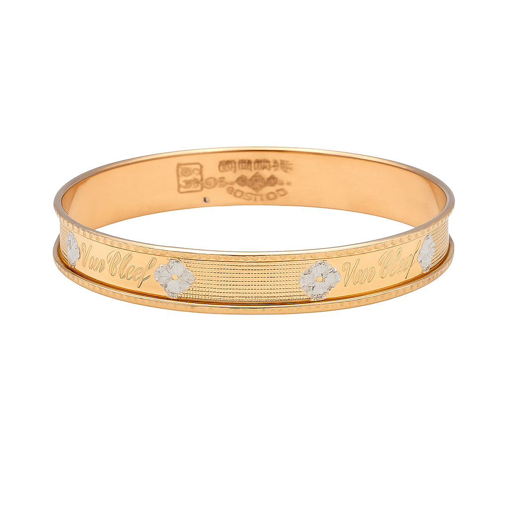 النگو طلا18 عیارگالری طلاعرفان مدل ونکلیف سایز 2 النگو طلا18 عیارگالری طلاعرفان مدل ونکلیف سایز 2