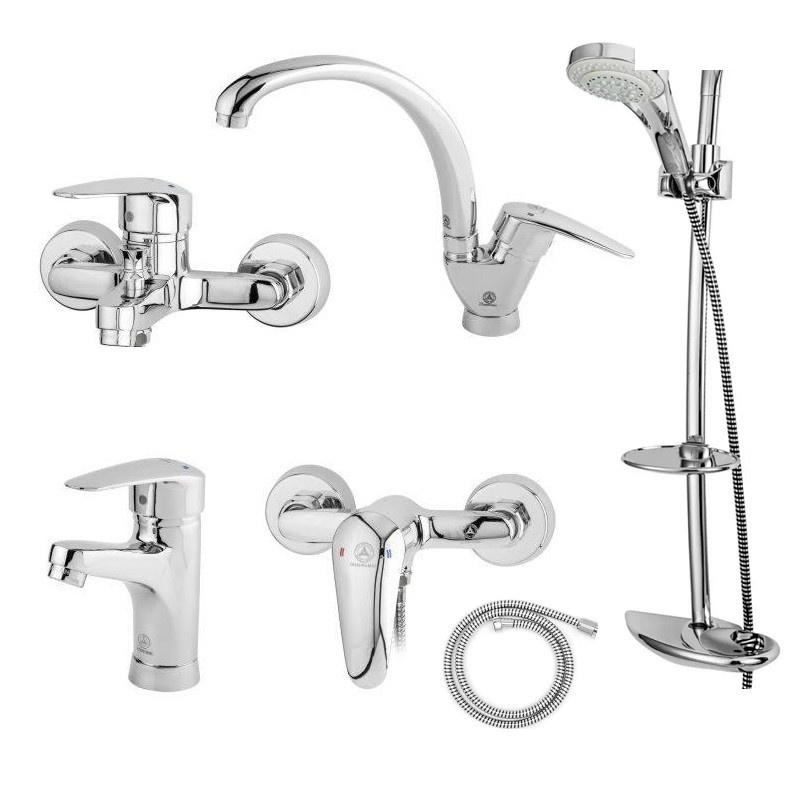 ست شیرآلات قهرمان مدل زوبین مجموعه 6 عددی ست شیرآلات قهرمان مدل زوبین مجموعه 6 عددی