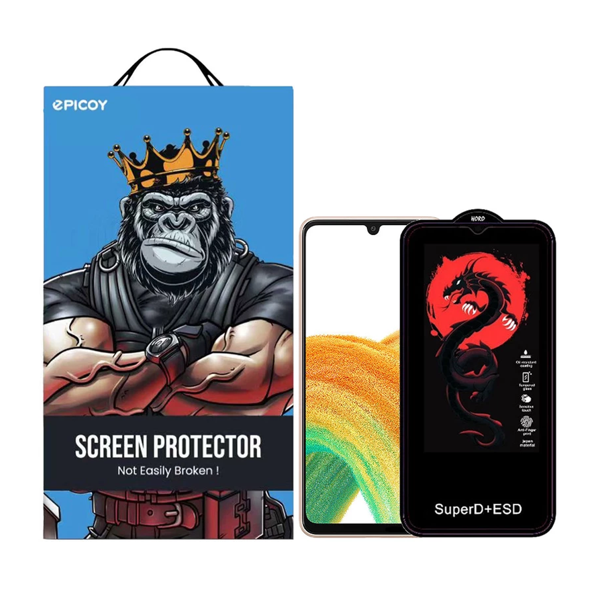 گلس گوشی سامسونگ Galaxy A33 - Galaxy M32 اپیکوی مدل Dragon ESD گلس گوشی سامسونگ Galaxy A33 - Galaxy M32 اپیکوی مدل Dragon ESD