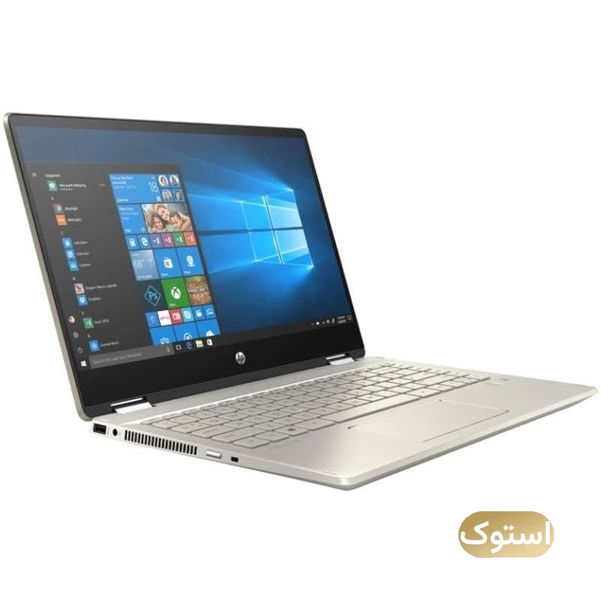 لپ تاپ استوک USED - اچ پی 14 اینچی مدل Pavilion 14 X360 i5 10210U 8GB 256GB - بژ