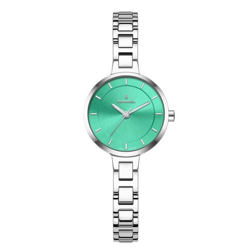 ساعت مچی عقربهای کوارتز زنانه رومانل مدل RM401001L-C-بدنه نقره ای بند نقره ای ساعت مچی عقربهای کوارتز زنانه رومانل مدل RM401001L-C-بدنه نقره ای بند نقره ای
