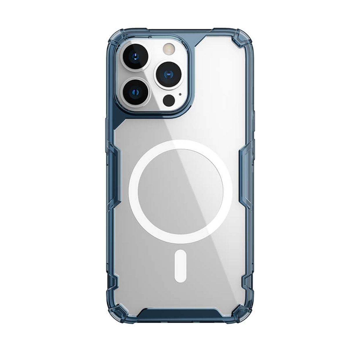 کاور گوشی اپل iPhone 13 Pro نیلکین مدل Nature TPU Pro Magnetic-سرمهای کاور گوشی اپل iPhone 13 Pro نیلکین مدل Nature TPU Pro Magnetic-سرمهای