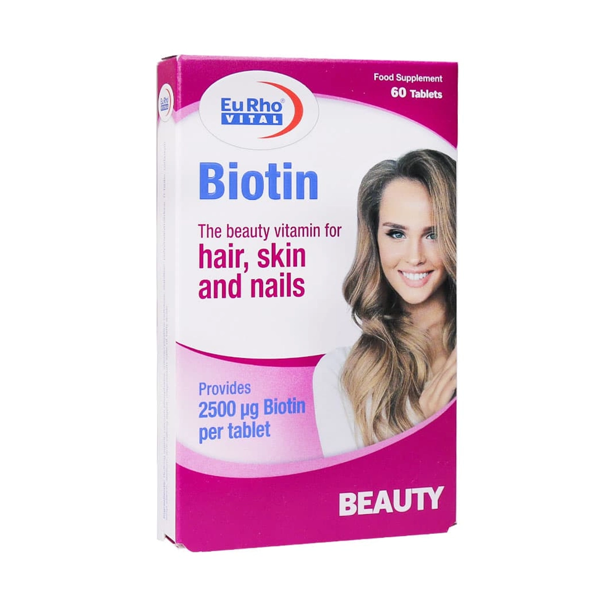 قرص بیوتین 2500 میکروگرم یوروویتال 60 عدد قرص بیوتین 2500 میکروگرم یوروویتال 60 عدد