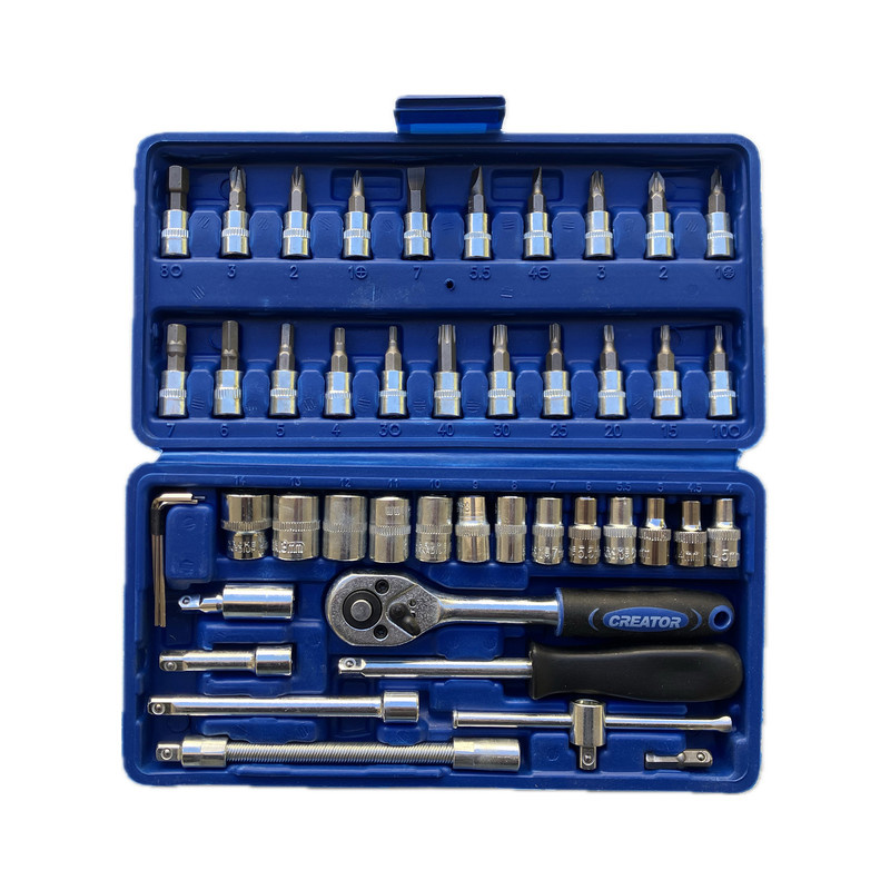 جعبه آچار بکس کریتور مدل Z34 PRO MAX مجموعه 46 عددی جعبه آچار بکس کریتور مدل Z34 PRO MAX مجموعه 46 عددی