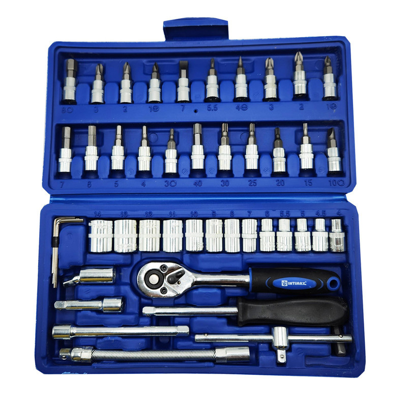 آچار بکس اینتیمکث کد GHR198 مجموعه 46 عددی آچار بکس اینتیمکث کد GHR198 مجموعه 46 عددی