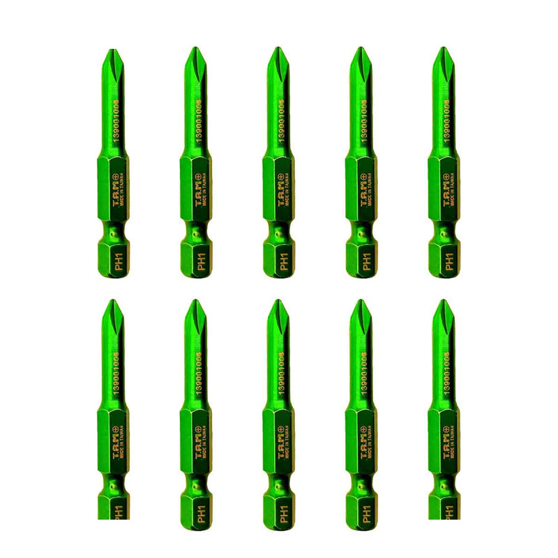 سری پیچ گوشتی چهارسو تام مدل بیت خور کد AJ-PH1*50MM سایز 50 میلی متر مجموعه 10 عددی سری پیچ گوشتی چهارسو تام مدل بیت خور کد AJ-PH1*50MM سایز 50 میلی متر مجموعه 10 عددی