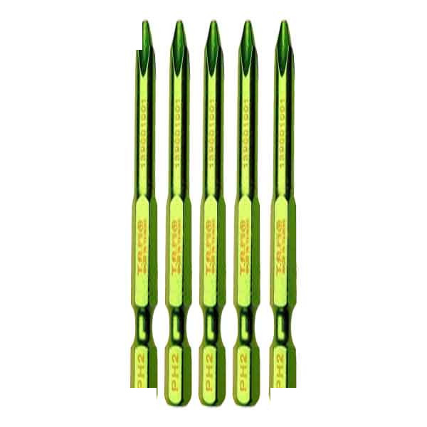 سری پیچ گوشتی چهارسو تام مدل بیت خور کد AJ-PH2*150MM مجموعه 5 عددی