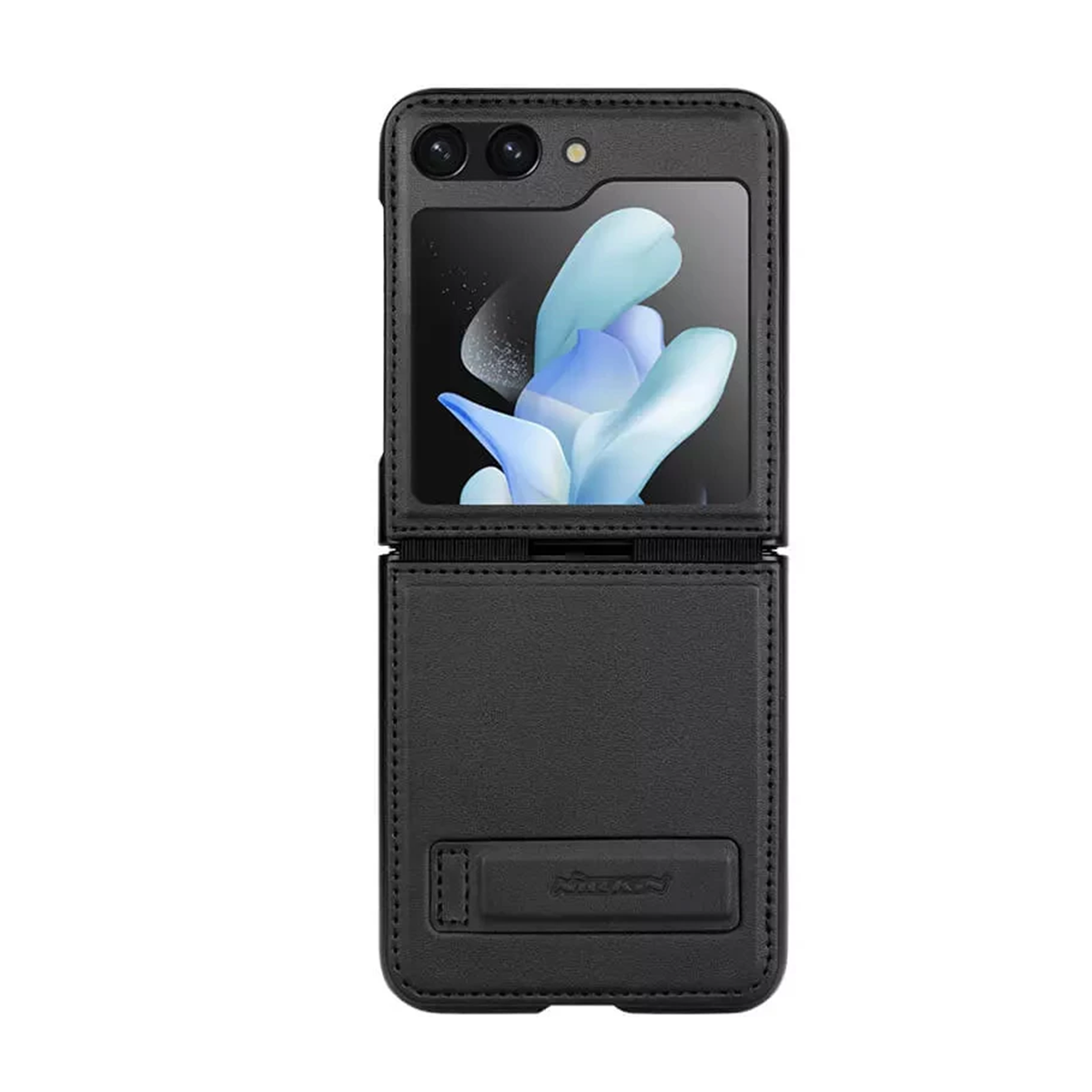 قاب گوشی سامسونگ Galaxy Z Flip5 نیلکین مدل Qin Vegan Leather Case-مشکی قاب گوشی سامسونگ Galaxy Z Flip5 نیلکین مدل Qin Vegan Leather Case-مشکی