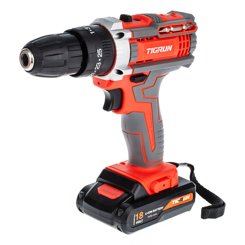 دریل پیچ گوشتی چکشی شارژی 10 میلی متری تیگران مدل TG3018 دریل پیچ گوشتی چکشی شارژی 10 میلی متری تیگران مدل TG3018