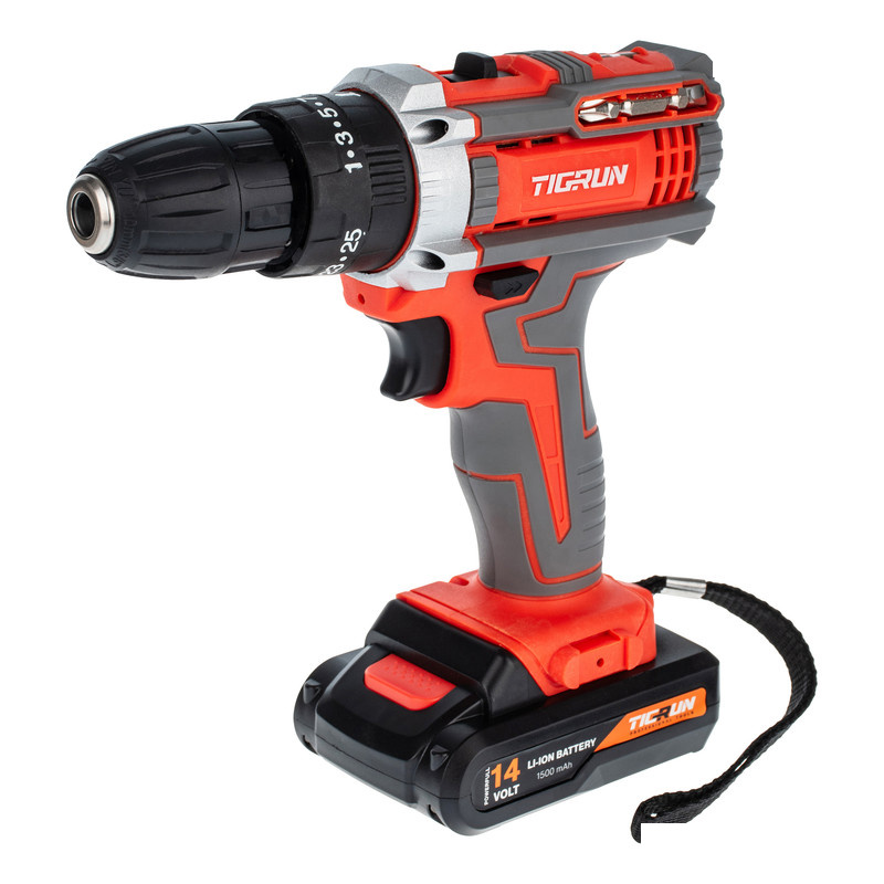 دریل پیچ گوشتی چکشی شارژی تیگران کد TG3014-14V دریل پیچ گوشتی چکشی شارژی تیگران کد TG3014-14V