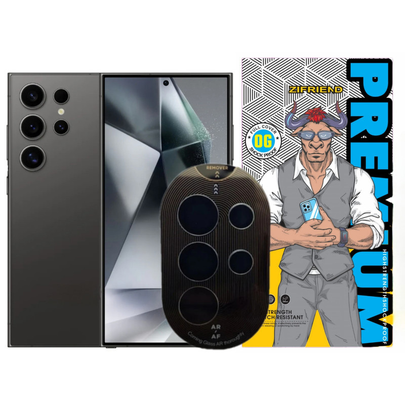 محافظ لنز دوربین شیشه ای زیفرند مدل chelipa titanium مناسب برای گوشی موبایل سامسونگ Galaxy S24 Ultra محافظ لنز دوربین شیشه ای زیفرند مدل chelipa titanium مناسب برای گوشی موبایل سامسونگ Galaxy S24 Ultra