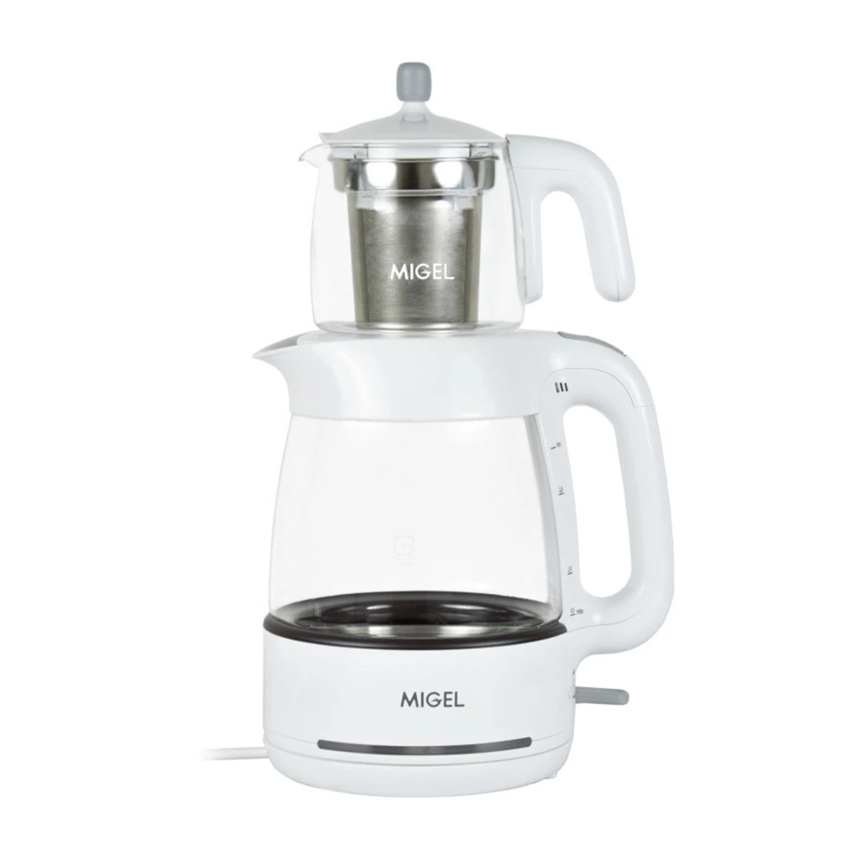 چای ساز میگل مدل GTS 070 W قوری شیشه ای-سفید چای ساز میگل مدل GTS 070 W قوری شیشه ای-سفید
