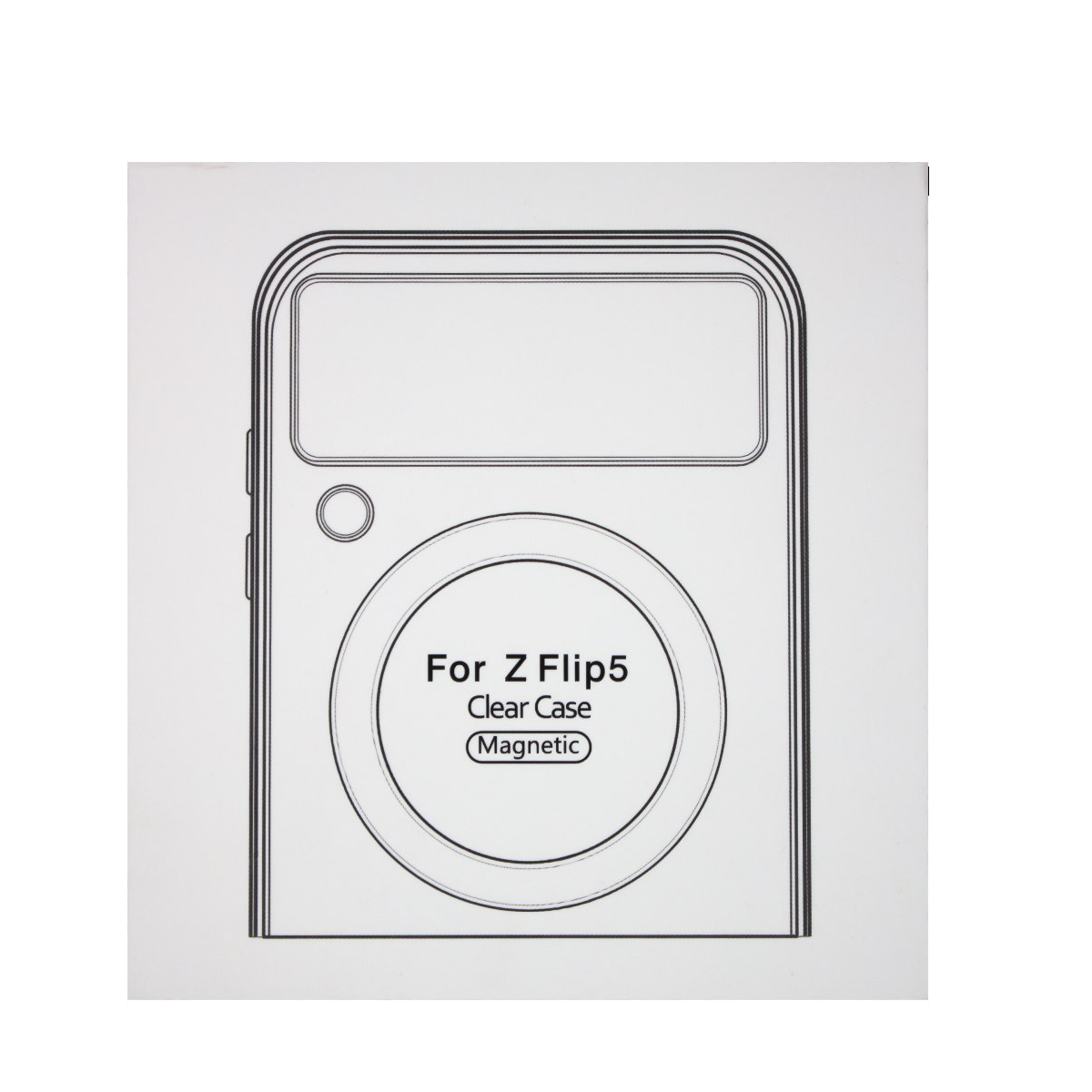 کاور گوشی سامسونگ Galaxy Z Flip 5 مدل Clear Case Magnetic کاور گوشی سامسونگ Galaxy Z Flip 5 مدل Clear Case Magnetic
