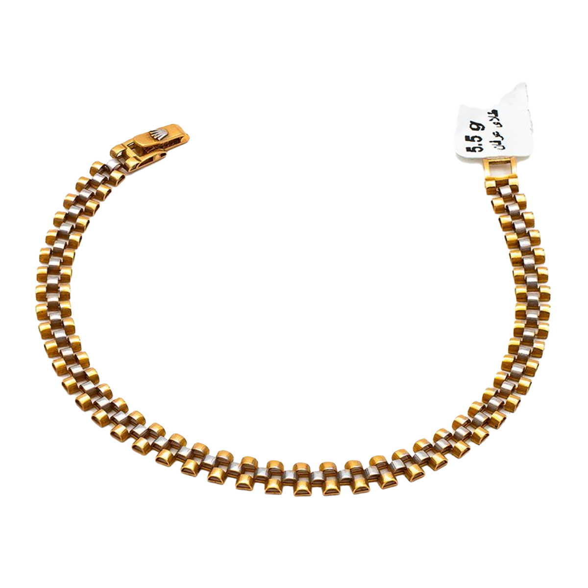 دستبند طلا زنانه گالری طلا عرفان مدل رولکس کد 4647-5.50 دستبند طلا زنانه گالری طلا عرفان مدل رولکس کد 4647-5.50