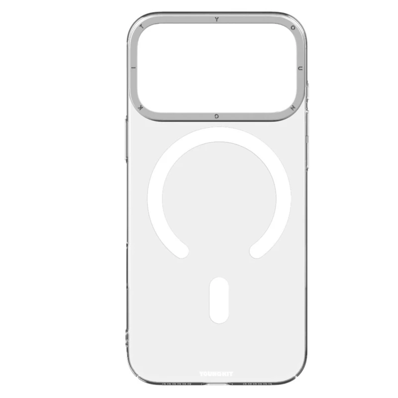 کاور گوشی اپل IPHONE 17 PROMAX یانگ کیت مدل CRYSTAL SHIELD -دودی