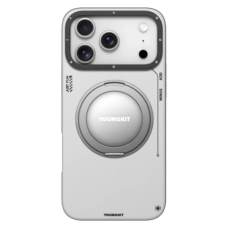 کاور گوشی اپل IPHONE 17 PROMAX یانگ کیت مدل LEATHER 360 -سفید