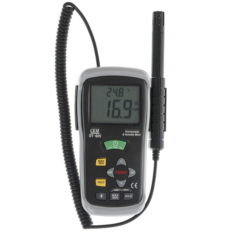 دماسنج و رطوبت سنج سی ای ام مدل DT-625 دماسنج و رطوبت سنج سی ای ام مدل DT-625