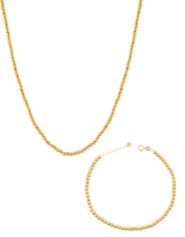 نیم ست طلا 18عیار اپال گلد مدل گوی آینه ای ایتالیایی نیم ست طلا 18عیار اپال گلد مدل گوی آینه ای ایتالیایی