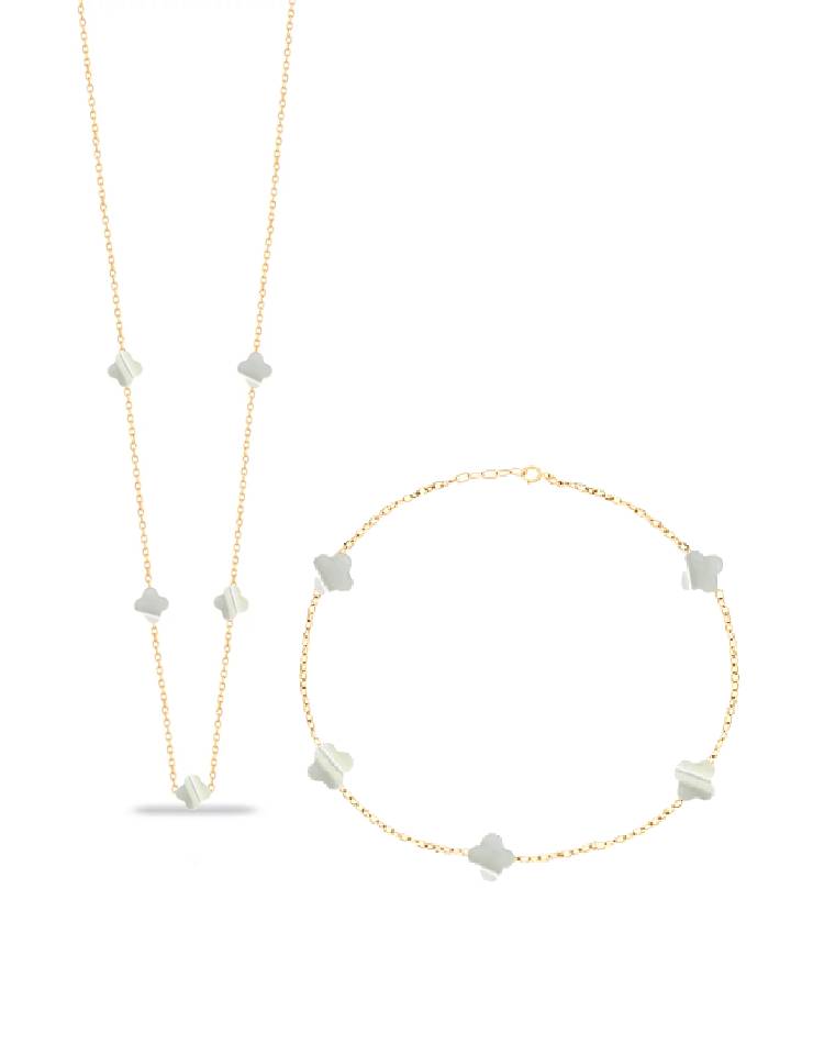 نیم ست طلا 18عیار اپال گلد مدل ونکلیف سفید سنگی03 نیم ست طلا 18عیار اپال گلد مدل ونکلیف سفید سنگی03