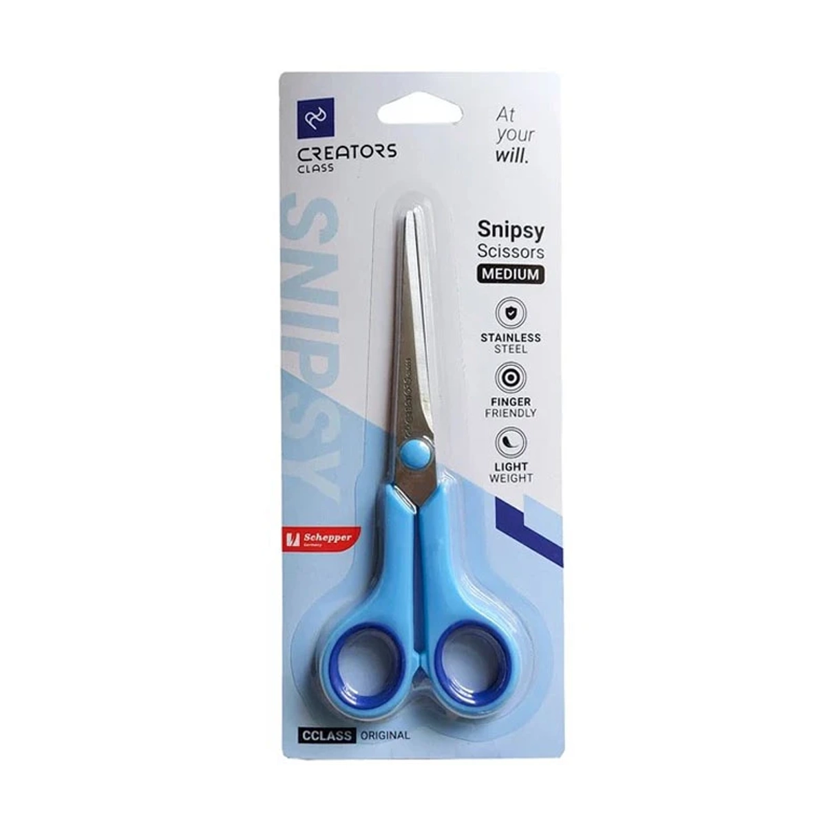 قیچی کریتورز کلاس مدل CCSSM01 Medium-آبی قیچی کریتورز کلاس مدل CCSSM01 Medium-آبی