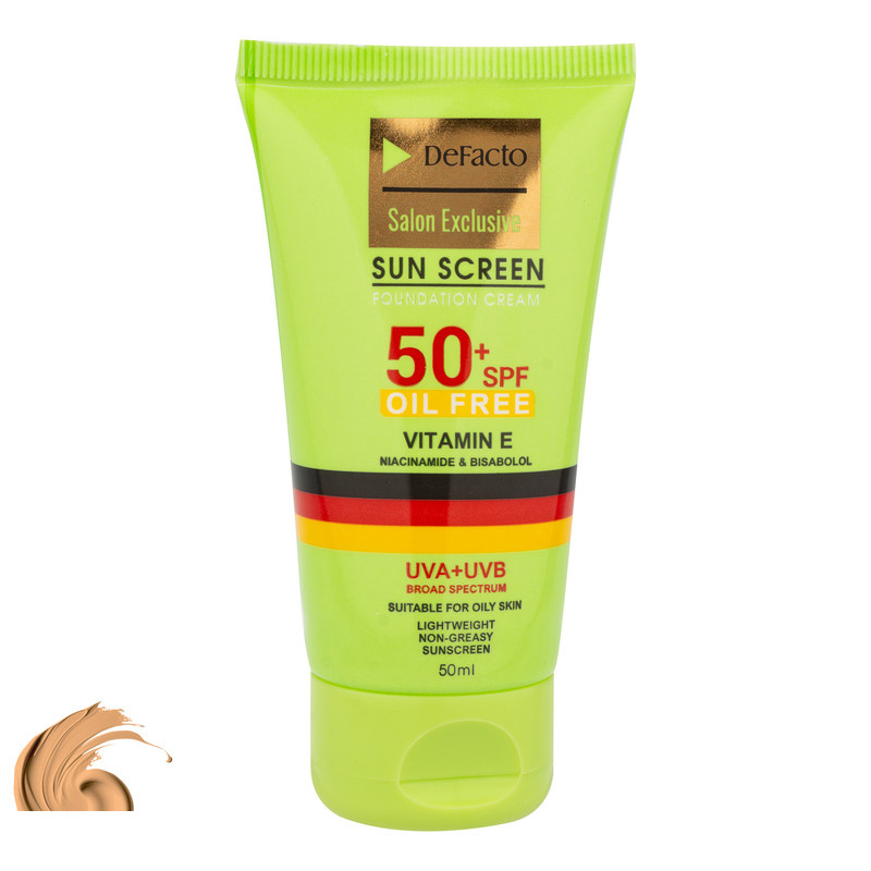 کرم ضد آفتاب رنگی صورت دیفکتو SPF 50 مدل 02 حجم 50 میلیلیتر