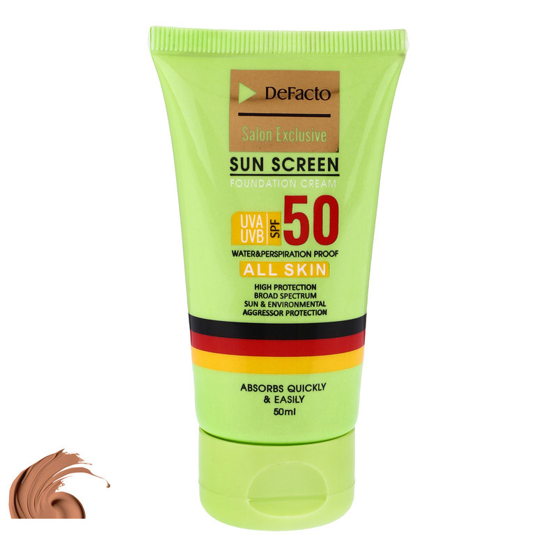 کرم ضد آفتاب رنگی دیفکتو SPF 50 مدل 03 حجم 50 میلیلیتر