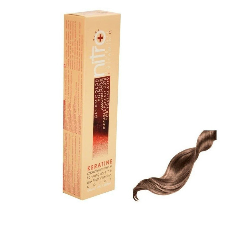 رنگ مو نیترو پلاس سری Keratine شماره 8.53 حجم 100 میلی لیتر رنگ بلوند کاکائویی خیلی روشن رنگ مو نیترو پلاس سری Keratine شماره 8.53 حجم 100 میلی لیتر رنگ بلوند کاکائویی خیلی روشن
