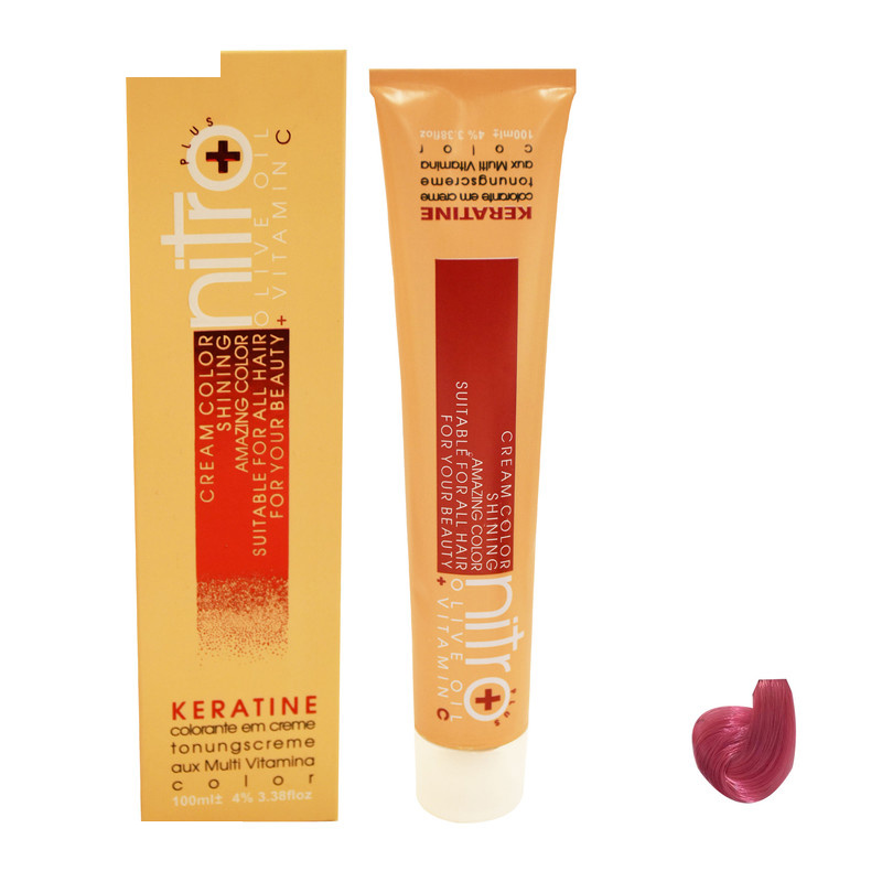 رنگ مو نیترو سری Keratine شماره 607.11 حجم 100 میلی لیتر رنگ صورتی رنگ مو نیترو سری Keratine شماره 607.11 حجم 100 میلی لیتر رنگ صورتی
