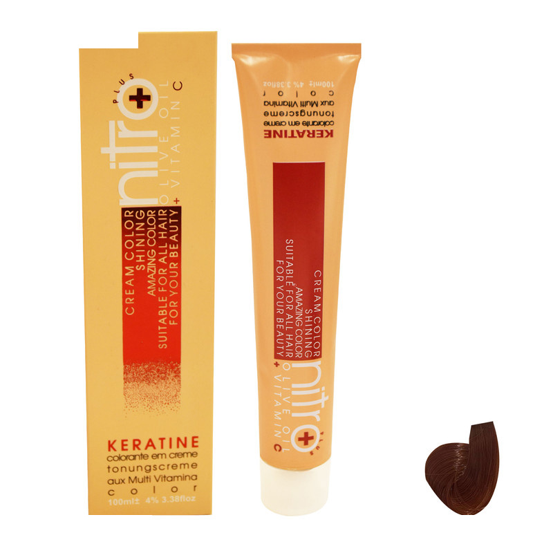 رنگ مو نیترو سری Keratine شماره L.5 حجم 100 میلی لیتر رنگ قهوه ای شکلاتی تیره رنگ مو نیترو سری Keratine شماره L.5 حجم 100 میلی لیتر رنگ قهوه ای شکلاتی تیره