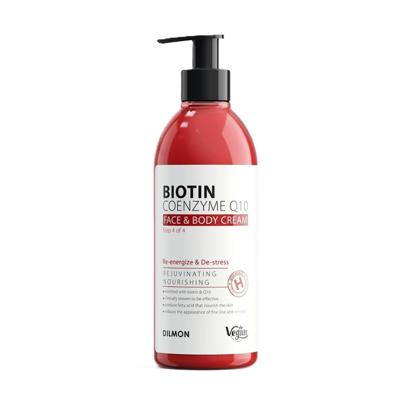 کرم مرطوب کننده دست و صورت دیلمون مدل BIOTIN مناسب انواع پوست حجم 350 میلی لیتر کرم مرطوب کننده دست و صورت دیلمون مدل BIOTIN مناسب انواع پوست حجم 350 میلی لیتر