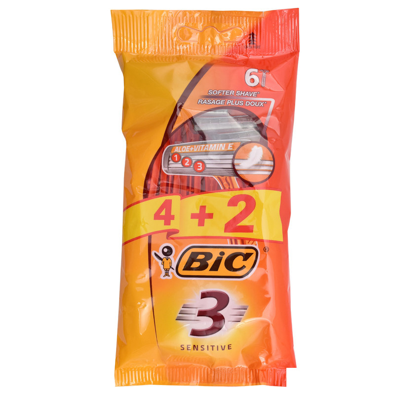 خودتراش بیک مدل SE3-6 بسته 6 عددی خودتراش بیک مدل SE3-6 بسته 6 عددی