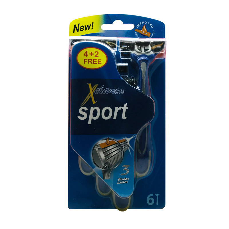 خودتراش زلانس مدل Blue3 Sport بسته 6 عددی خودتراش زلانس مدل Blue3 Sport بسته 6 عددی