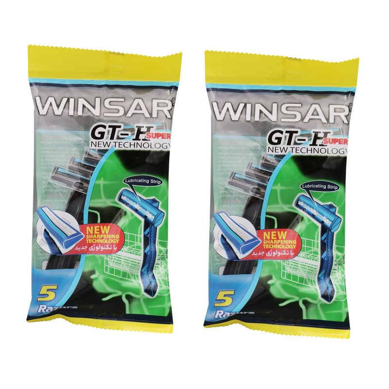 خود تراش وینسار مدل R 5 دو بسته 5 عددی خود تراش وینسار مدل R 5 دو بسته 5 عددی