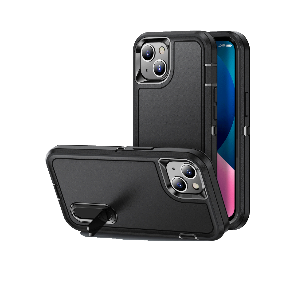 کاور گوشی اپل iPhone X مدل Combo Hard PC Shockproof Armor