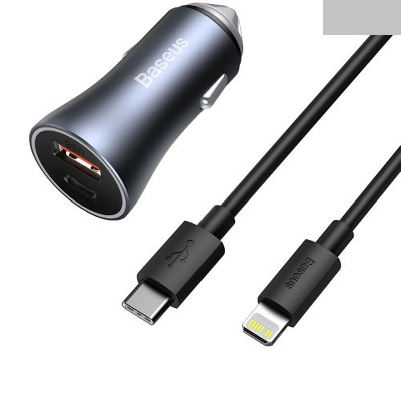 شارژر فندکی بیسوس مدل CCJD2-CX به همراه کابل لایتنینگ