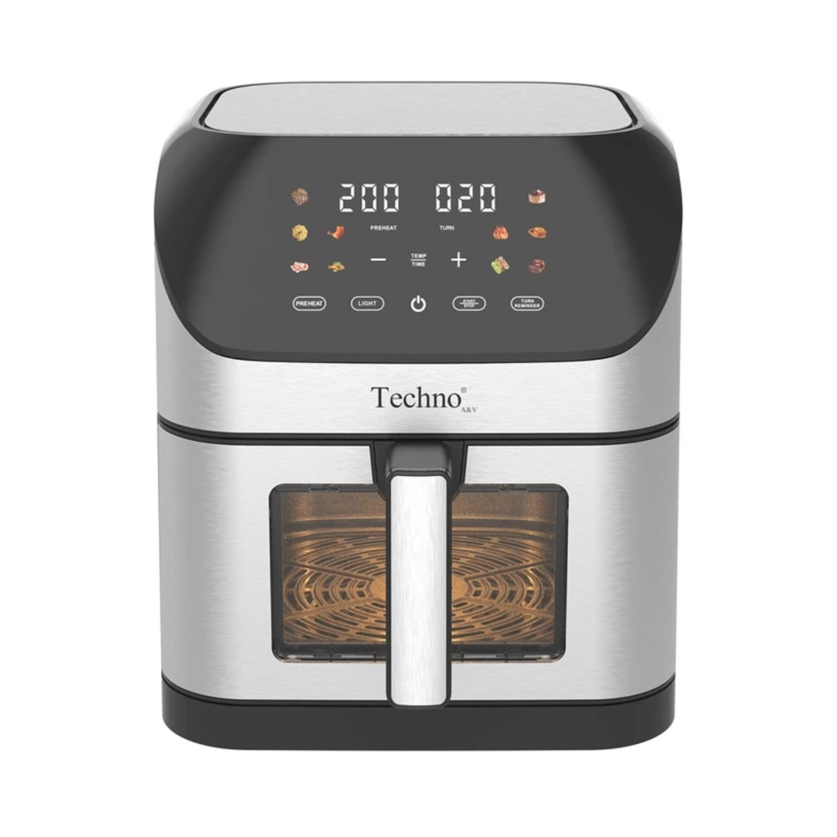 سرخ کن بدون روغن تکنو مدل Te-549-استیل