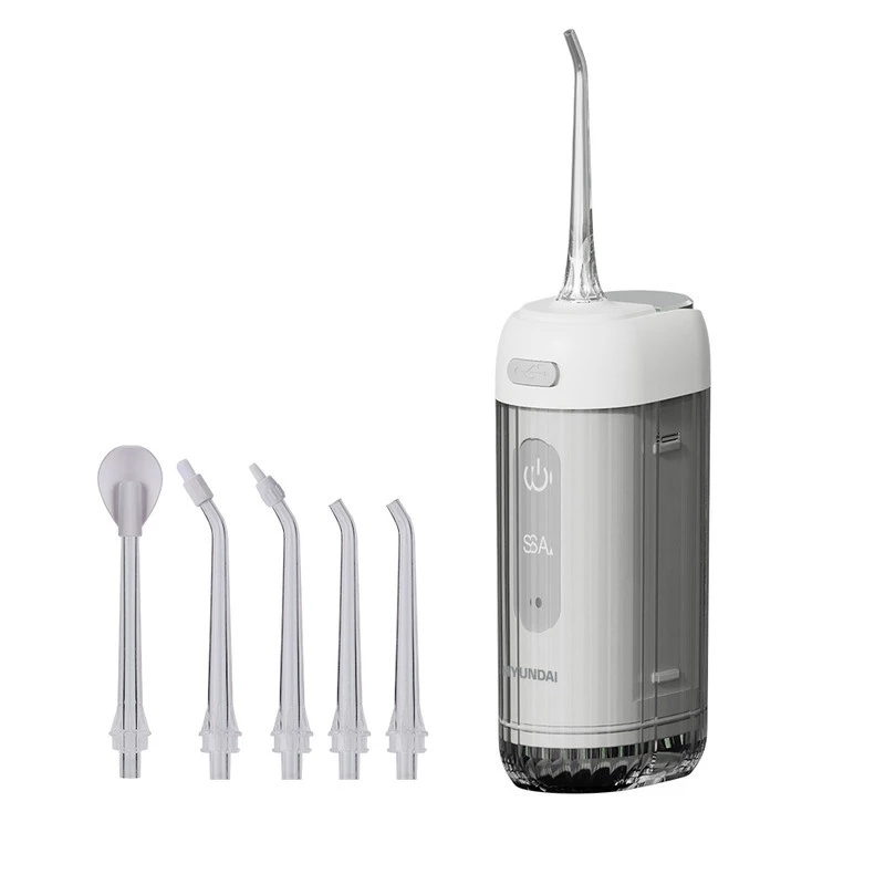 دستگاه شست و شوی دهان و دندان شارژی هیوندای مدل OC-015 به همراه 5 سری-سفید