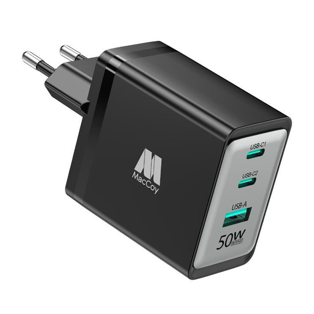 شارژر دیواری 50 وات مک کوی مدل HC-03-مشکی شارژر دیواری 50 وات مک کوی مدل HC-03-مشکی