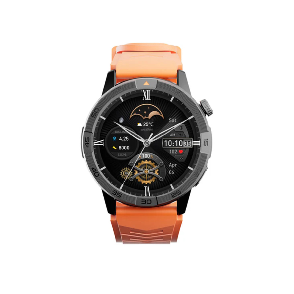 ساعت هوشمند ای جی ام مدل Legion Pro-بدنه مشکی بند نارنجی ساعت هوشمند ای جی ام مدل Legion Pro-بدنه مشکی بند نارنجی