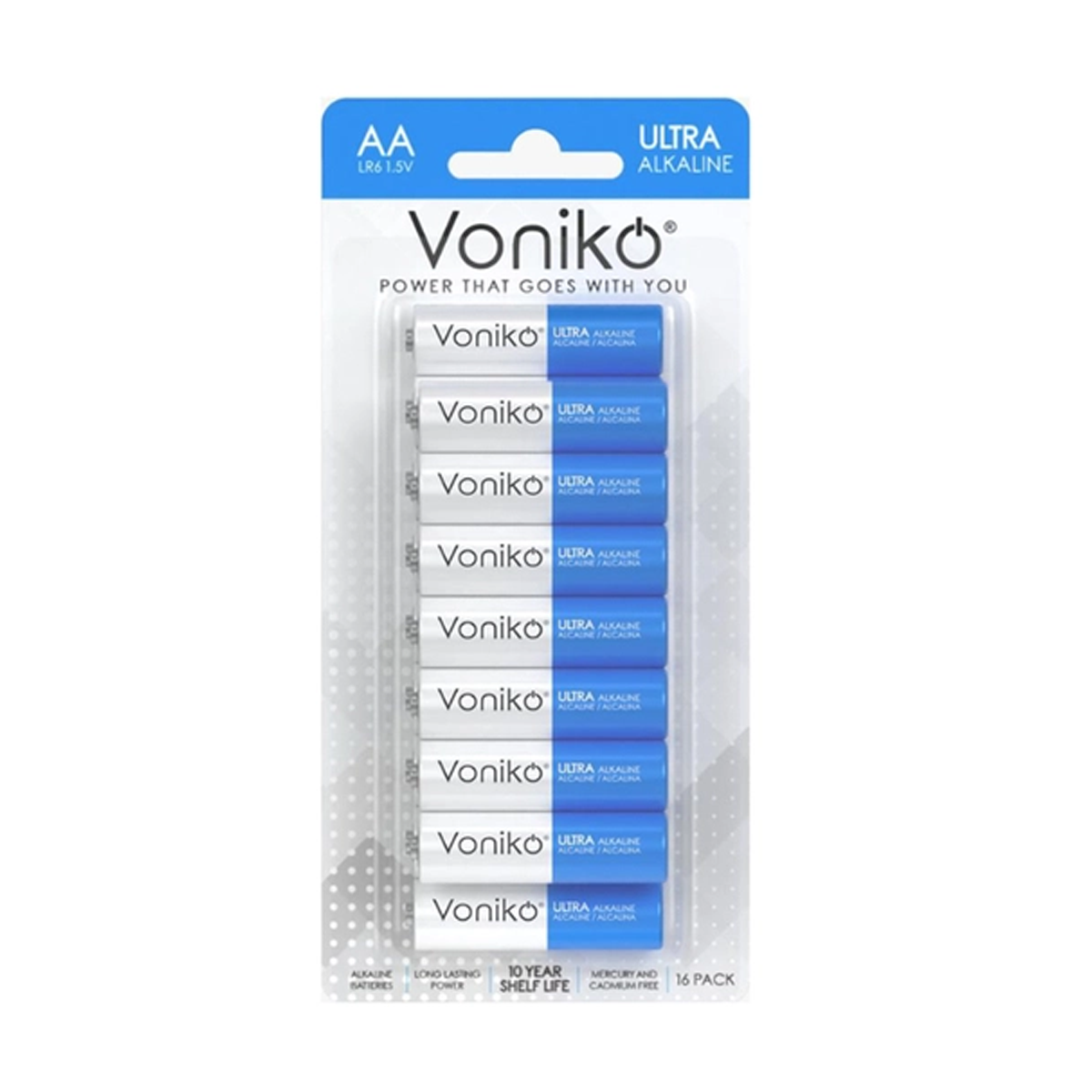 باتری قلمی ونیکو مدل LR6 بسته 16 عددی