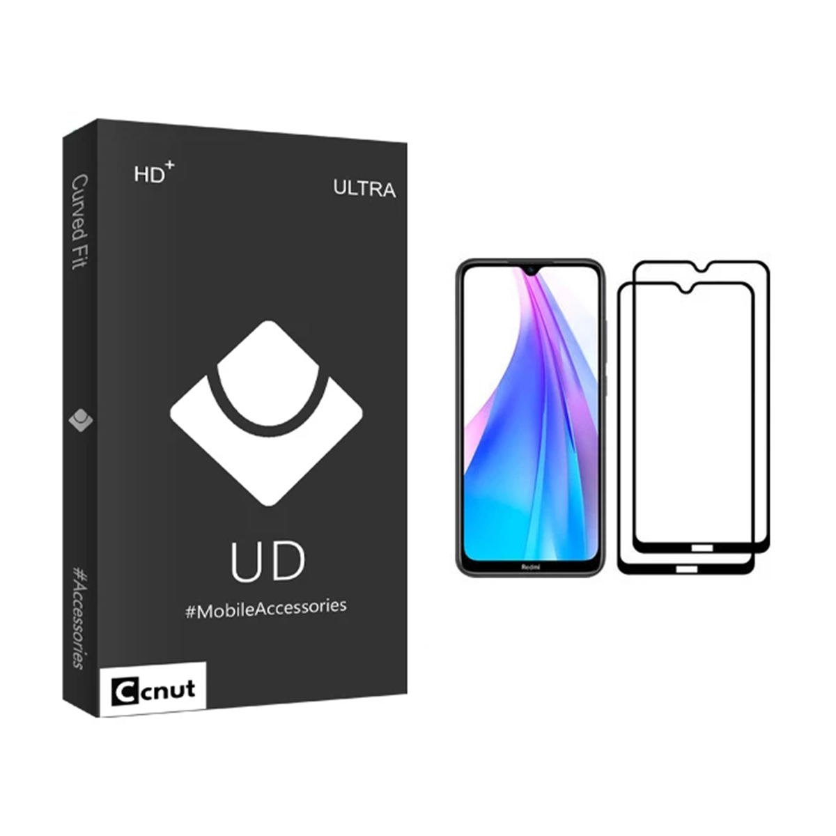 گلس گوشی شیائومی Redmi Note 8T کوکونات مدل UD Black بسته دو عددی گلس گوشی شیائومی Redmi Note 8T کوکونات مدل UD Black بسته دو عددی