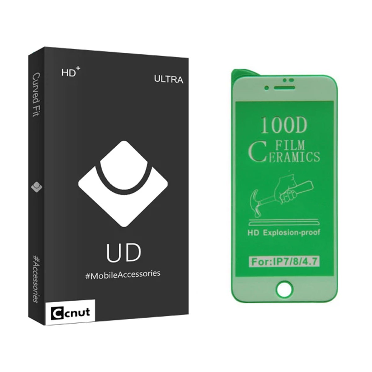 محافظ صفحه نمایش سرامیکی گوشی اپل iPhone 7 - 8 کوکونات مدل UD Black محافظ صفحه نمایش سرامیکی گوشی اپل iPhone 7 - 8 کوکونات مدل UD Black