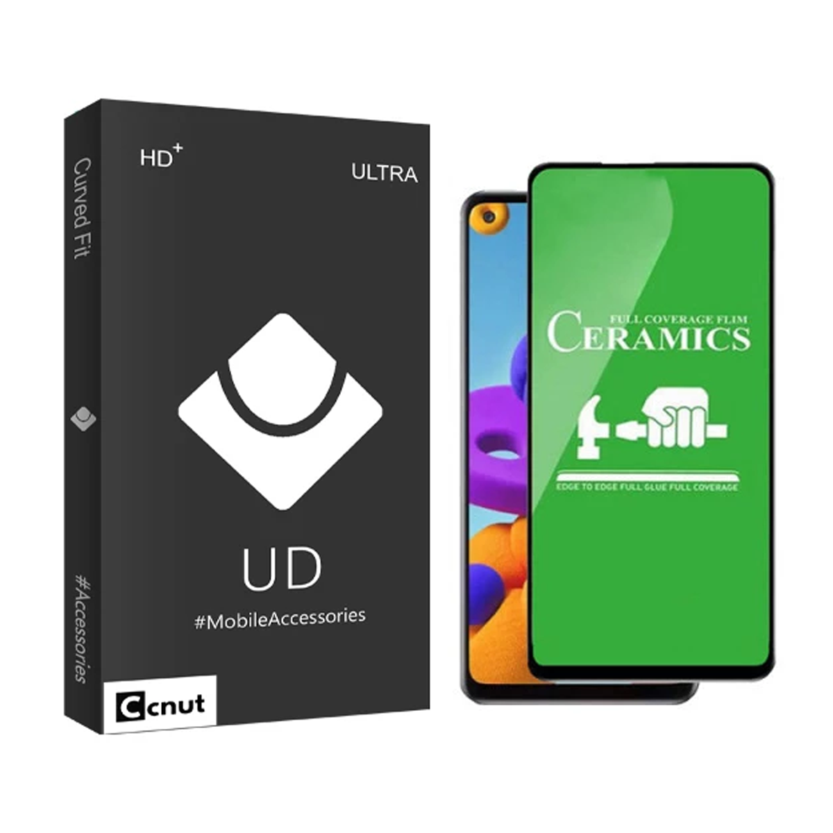 محافظ صفحه نمایش سرامیکی گوشی سامسونگ Galaxy S20 FE کوکونات مدل UD Black محافظ صفحه نمایش سرامیکی گوشی سامسونگ Galaxy S20 FE کوکونات مدل UD Black