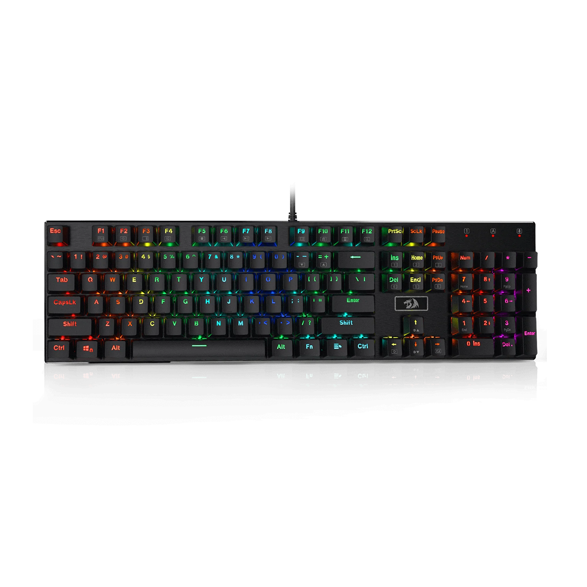 کیبورد گیمینگ ردراگون مدل DEVARAJAS K556 سوئیچ قهوه ای